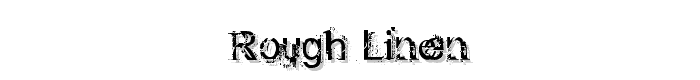 Rough linen font